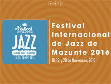 Tablet Screenshot of mazuntejazz.com